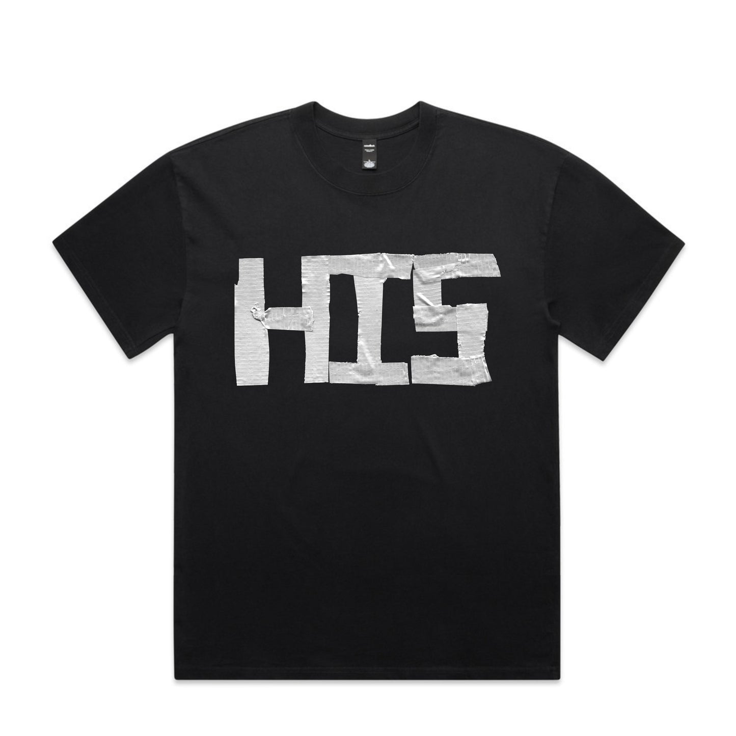 TAPED WITH LOVE RELAXED FIT T-SHIRT IN BLACK