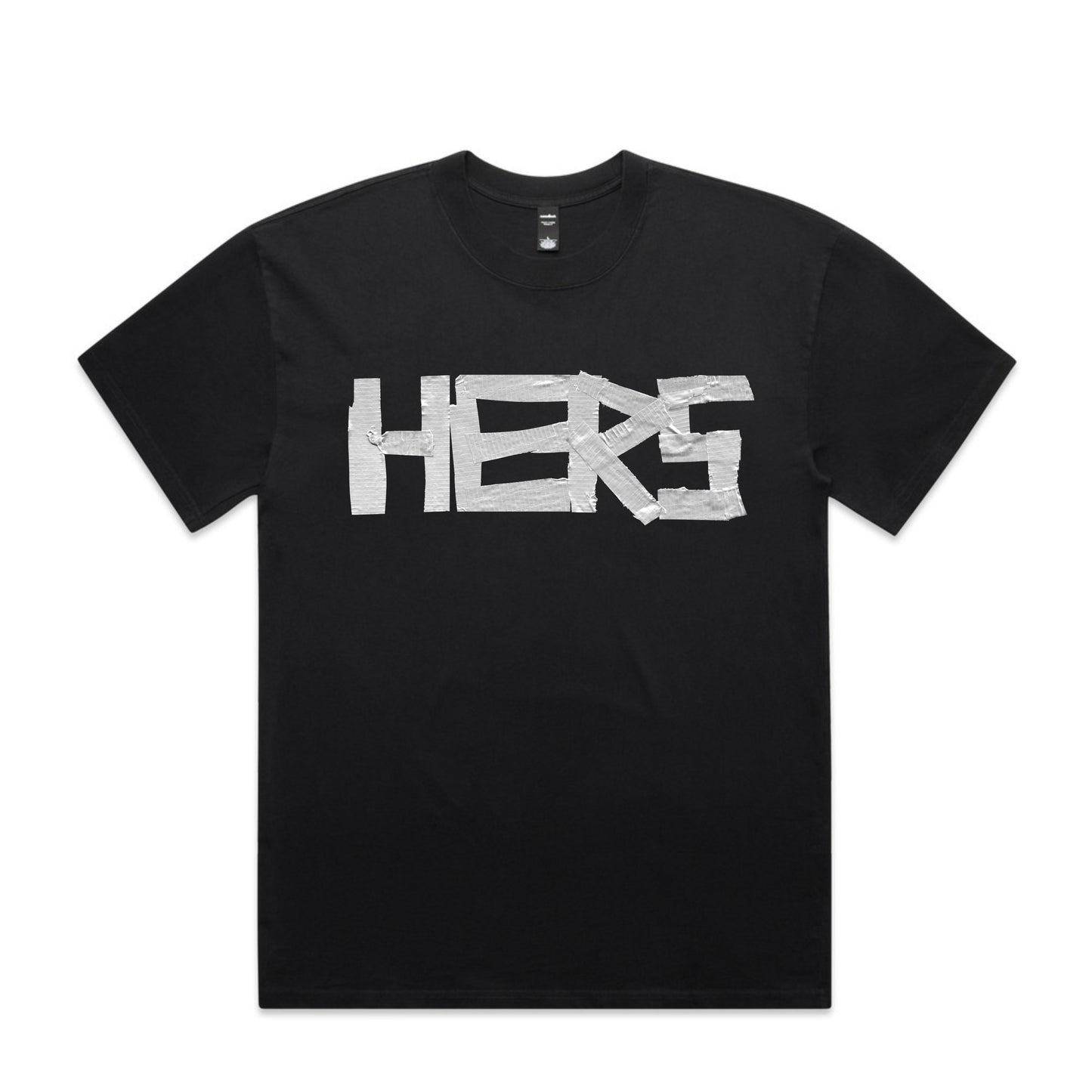 TAPED WITH LOVE RELAXED FIT T-SHIRT IN BLACK