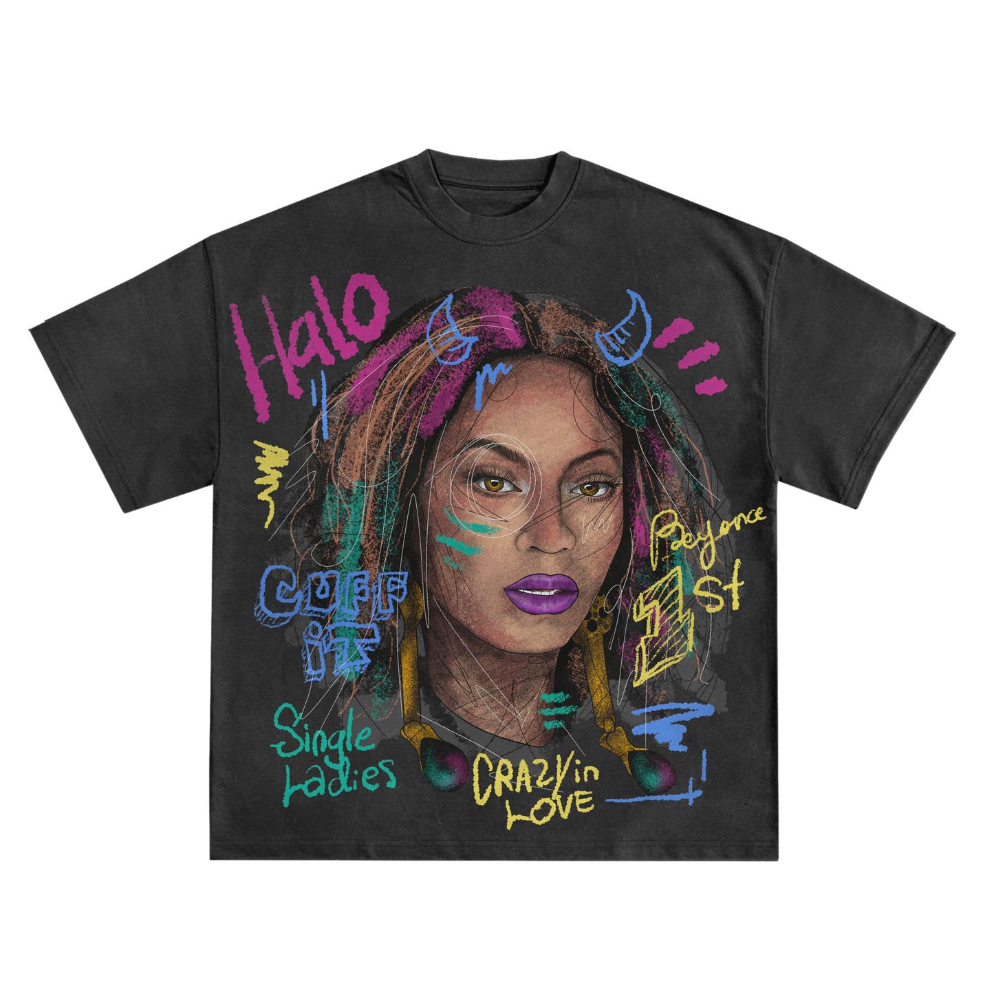 Beyonce Oversized Shirt in Black or White