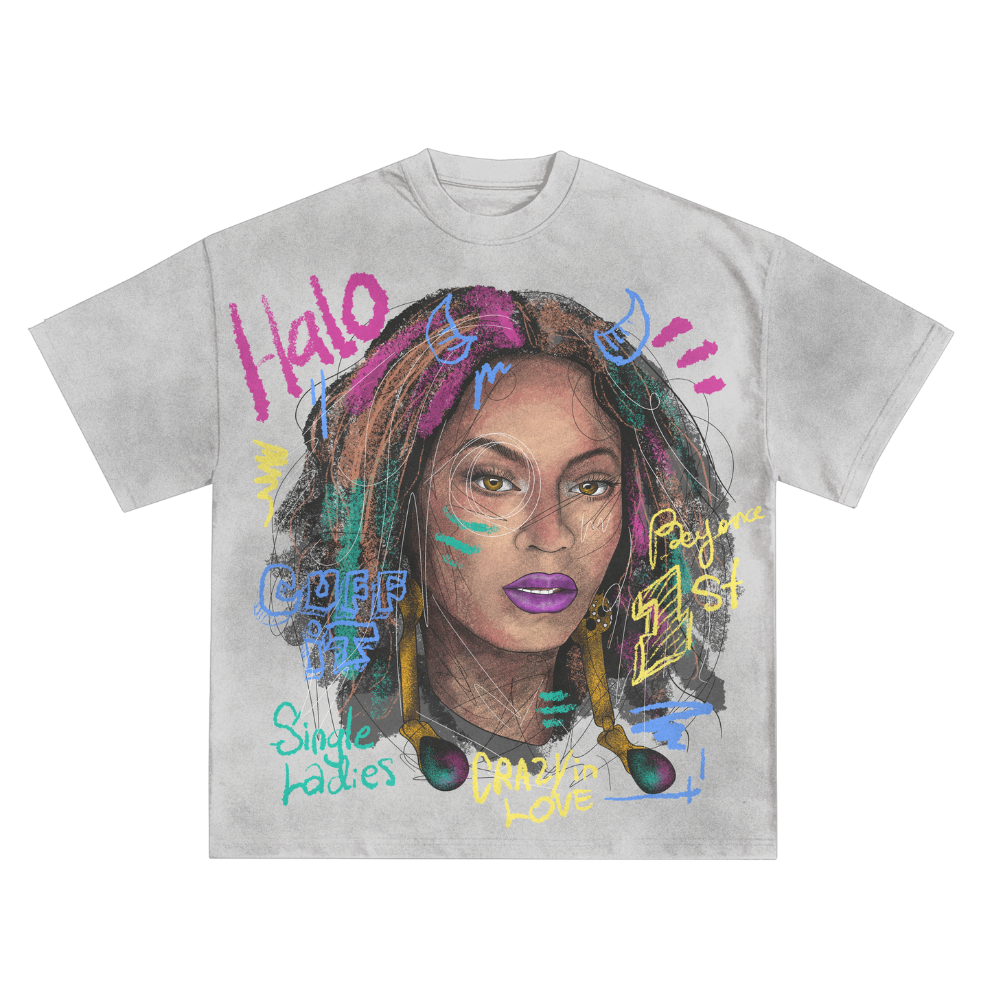 Beyonce Oversized Shirt in Black or White