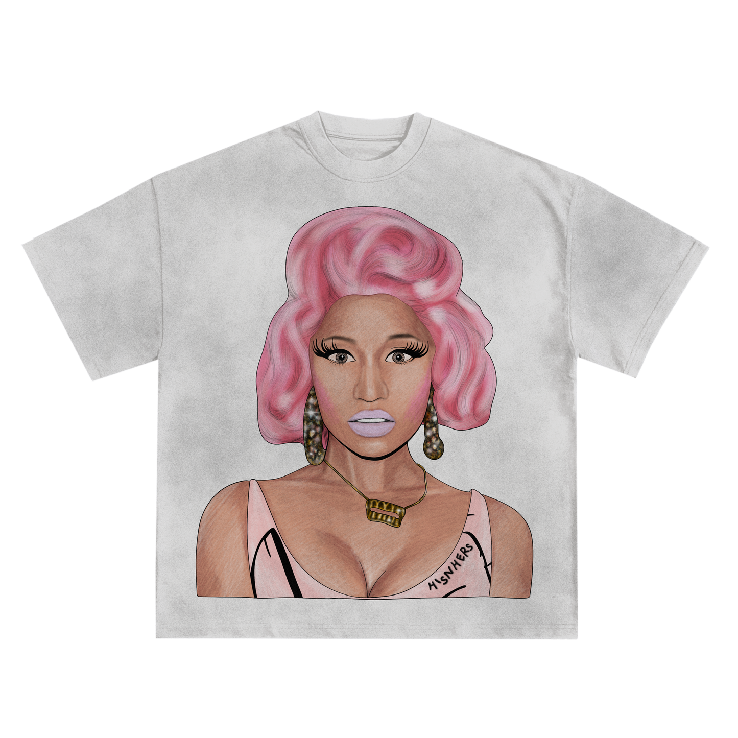 NICKI MINAJ PINK HAIR SHIRT IN BLACK OR WHITE