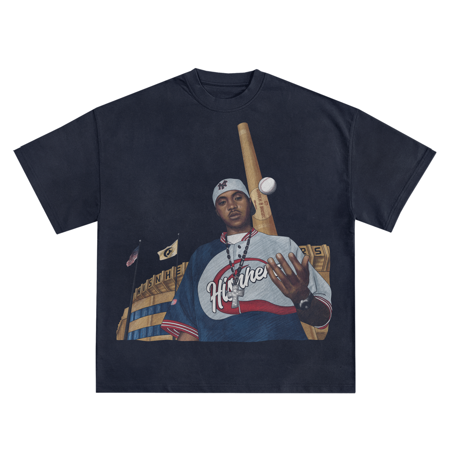 NAS 'NY STATE OF MIND' SHIRT IN NAVY OR WHITE