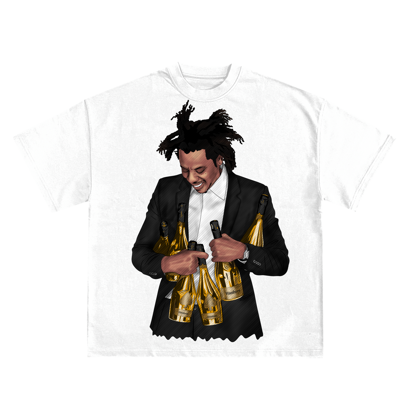 JAY-Z ‘ACE OF SPADE’S’ RELAXED FIT T-SHIRT IN BLACK OR WHITE