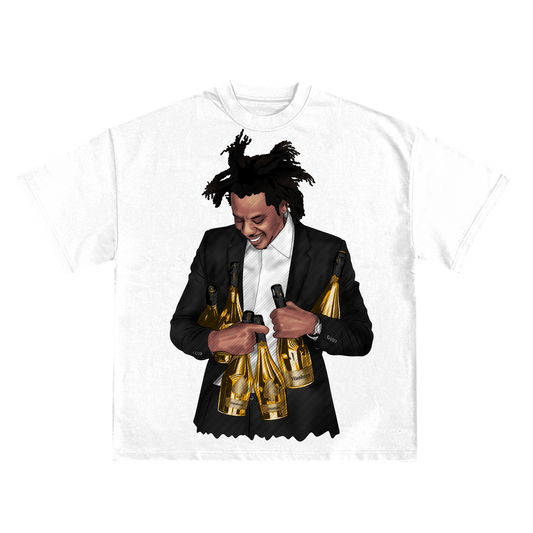 JAY-Z ‘ACE OF SPADE’S’ RELAXED FIT T-SHIRT IN BLACK OR WHITE
