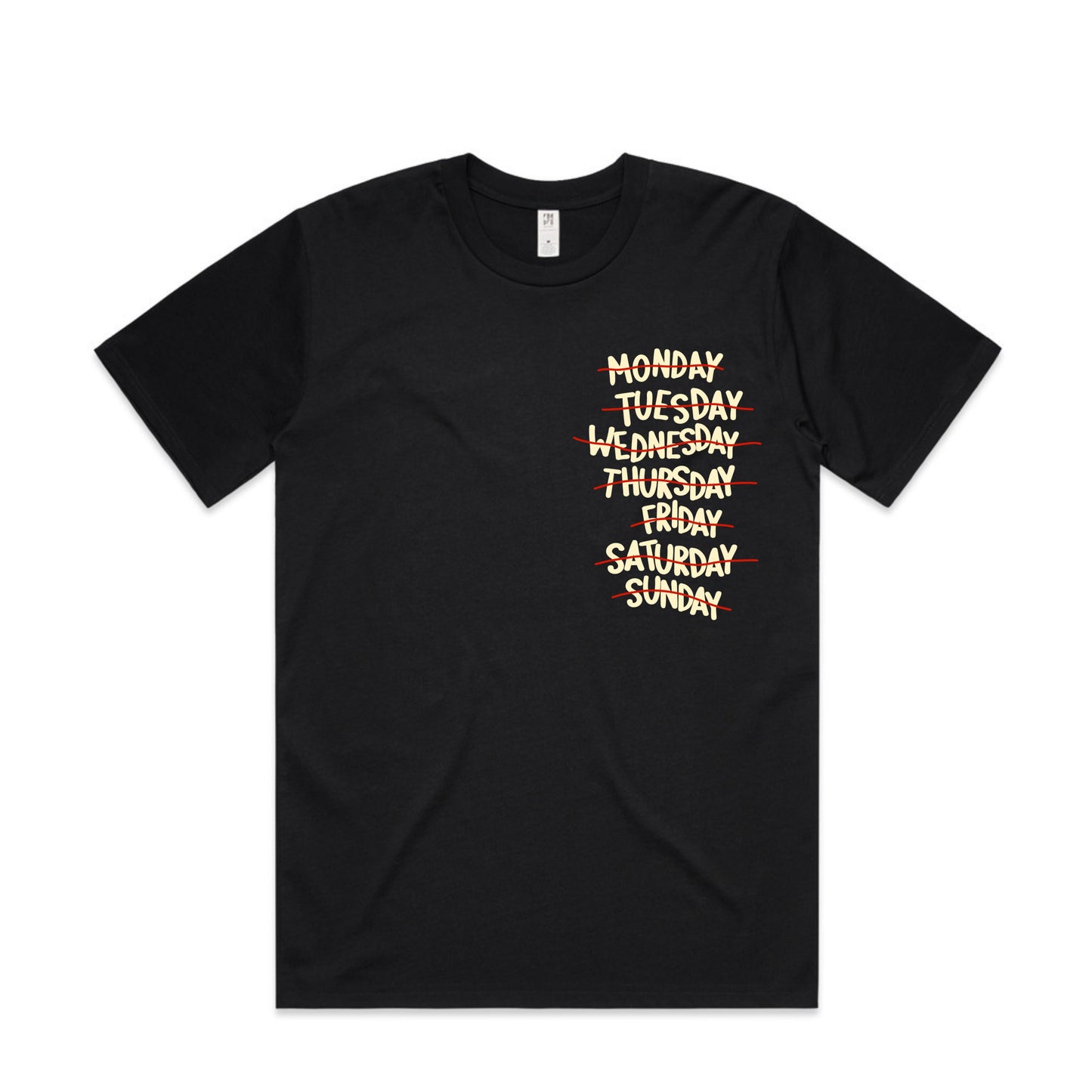 I AM NOT FOR THE WEAK 24/7 SHIRT IN BLACK