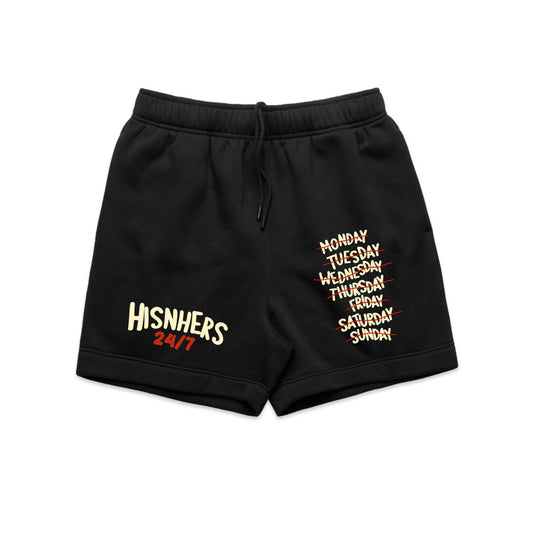 I AM NOT FOR THE WEAK 24/7 SHORT IN BLACK