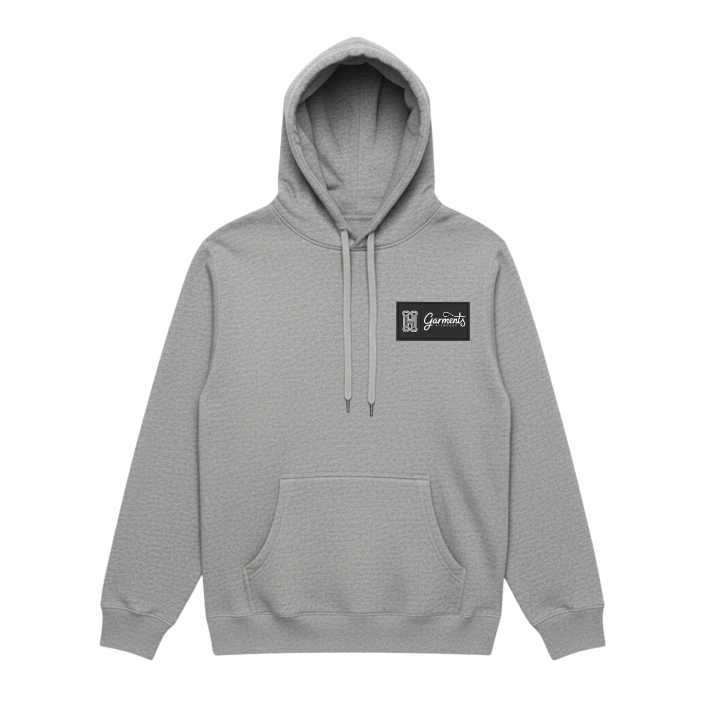 GARMENTS BY HISNHERS REGULAR FIT HOODIE IN ATHLETIC HEATHER