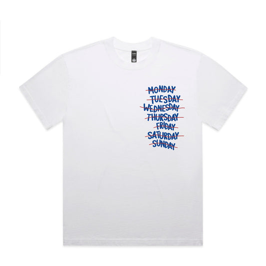 I AM NOT FOR THE WEAK 24/7 SHIRT IN WHITE