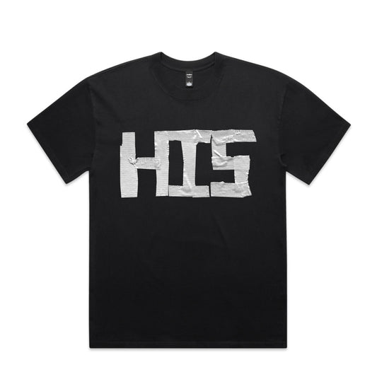 TAPED WITH LOVE OVERSIZED SHIRT IN BLACK