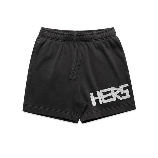 HERS TAPED WITH LOVE SHORT IN BLACK