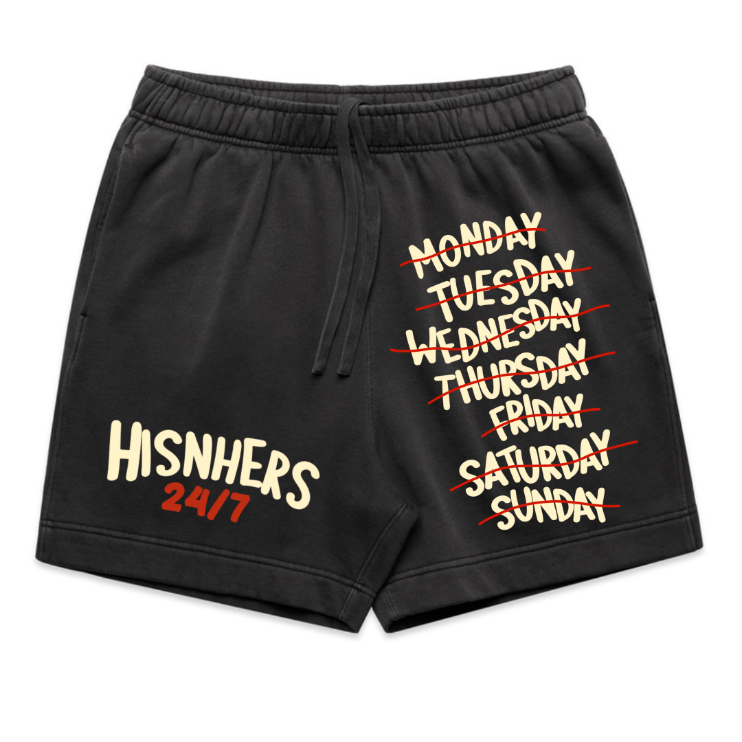 I AM NOT FOR THE WEAK! 24/7 RELAX FIT SHORT IN BLACK