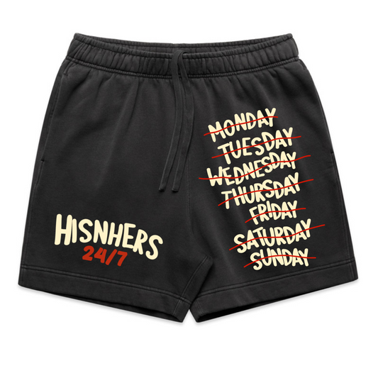 I AM NOT FOR THE WEAK 24/7 SHORT IN BLACK