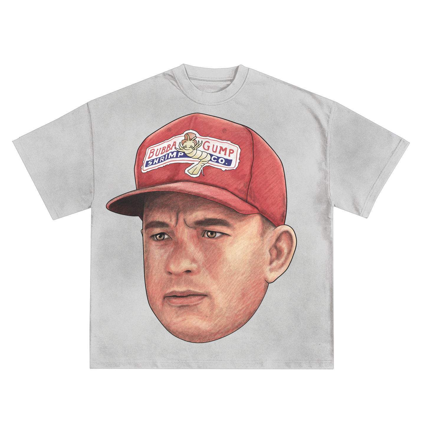 BUBBA GUMP HAT (TOM HANKS) SHIRT IN BLACK OR WHITE