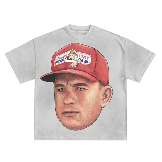 BUBBA GUMP HAT (TOM HANKS) SHIRT IN BLACK OR WHITE