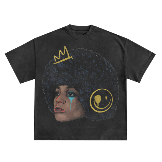 Angela Davis Oversized Shirt in Black or White