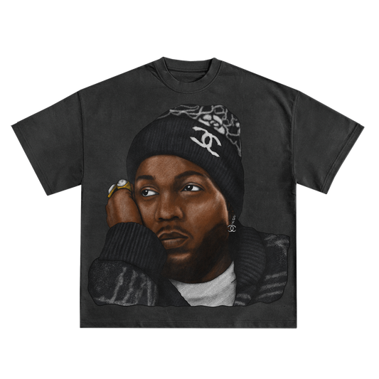 Kendrick Lamar "CC" Oversized Shirt in Black or White