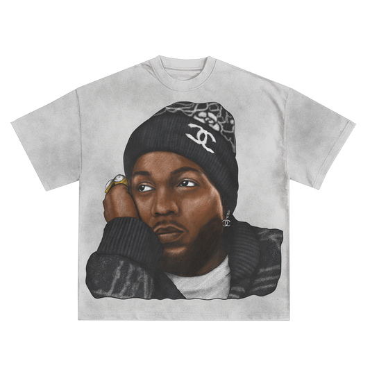 Kendrick Lamar "CC" Oversized Shirt in Black or White