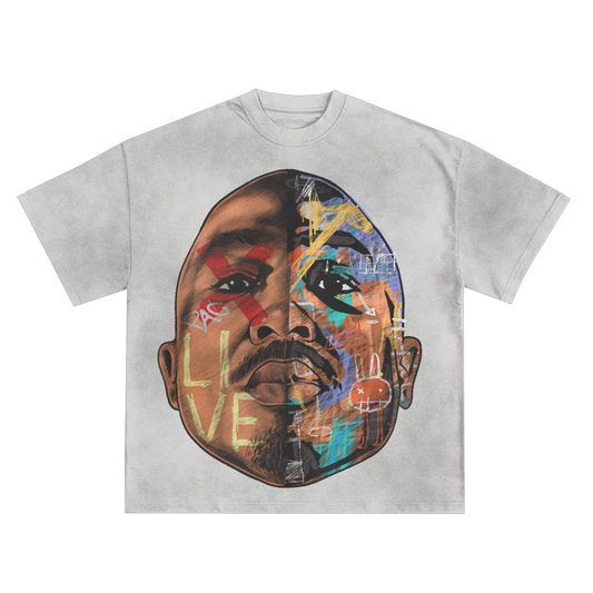 Tupac (2pac) Gemini Oversized Shirt in Black or White