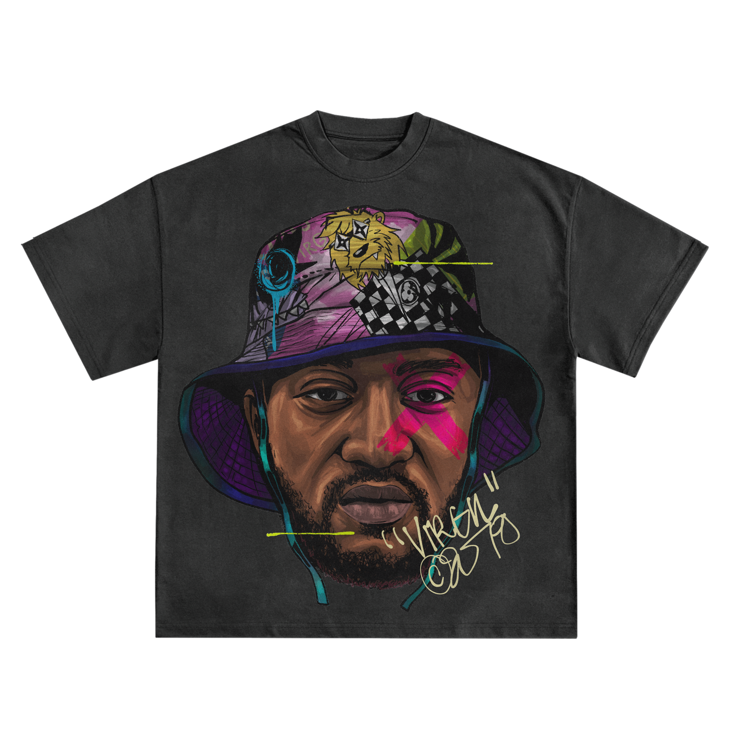 Virgil Abloh Bucket Hat Oversized Shirt in Black or White