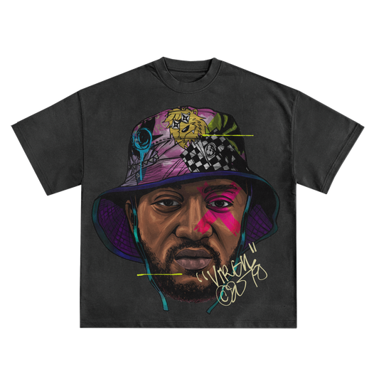 Virgil Abloh Bucket Hat Oversized Shirt in Black or White