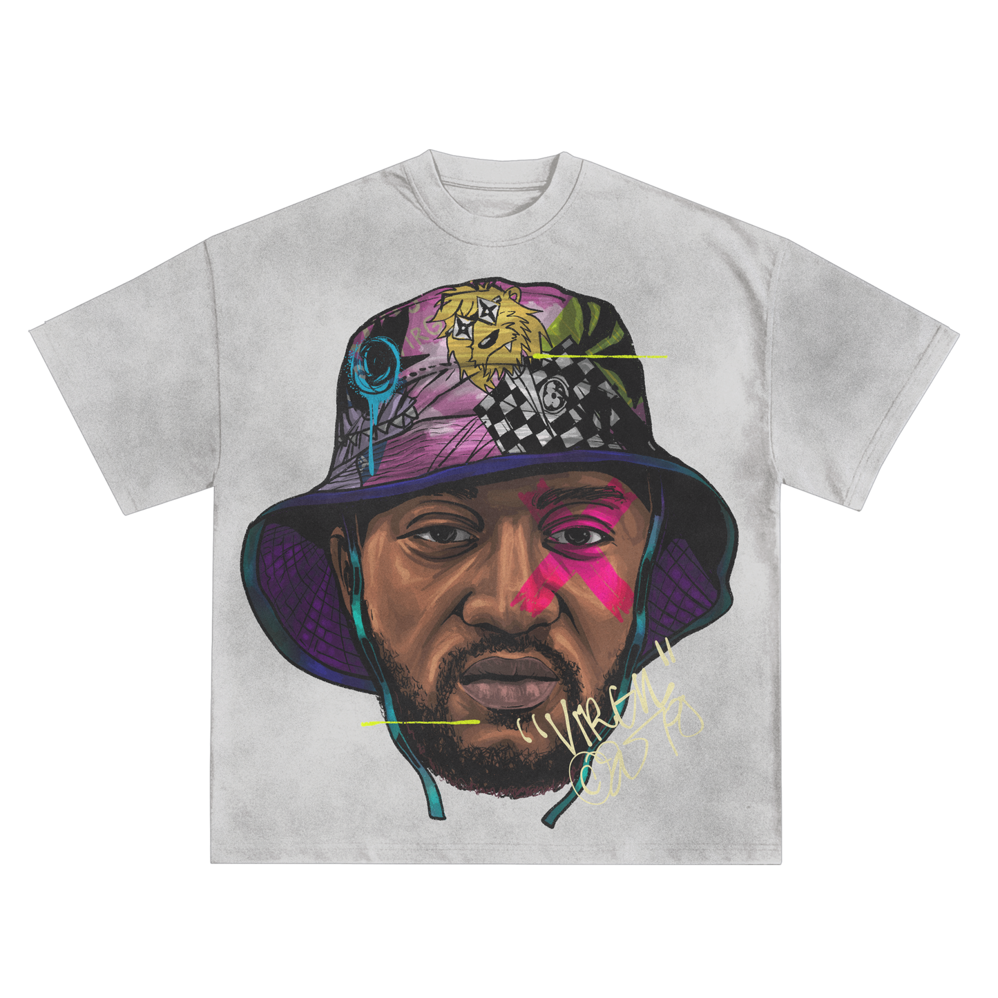Virgil Abloh Bucket Hat Oversized Shirt in Black or White