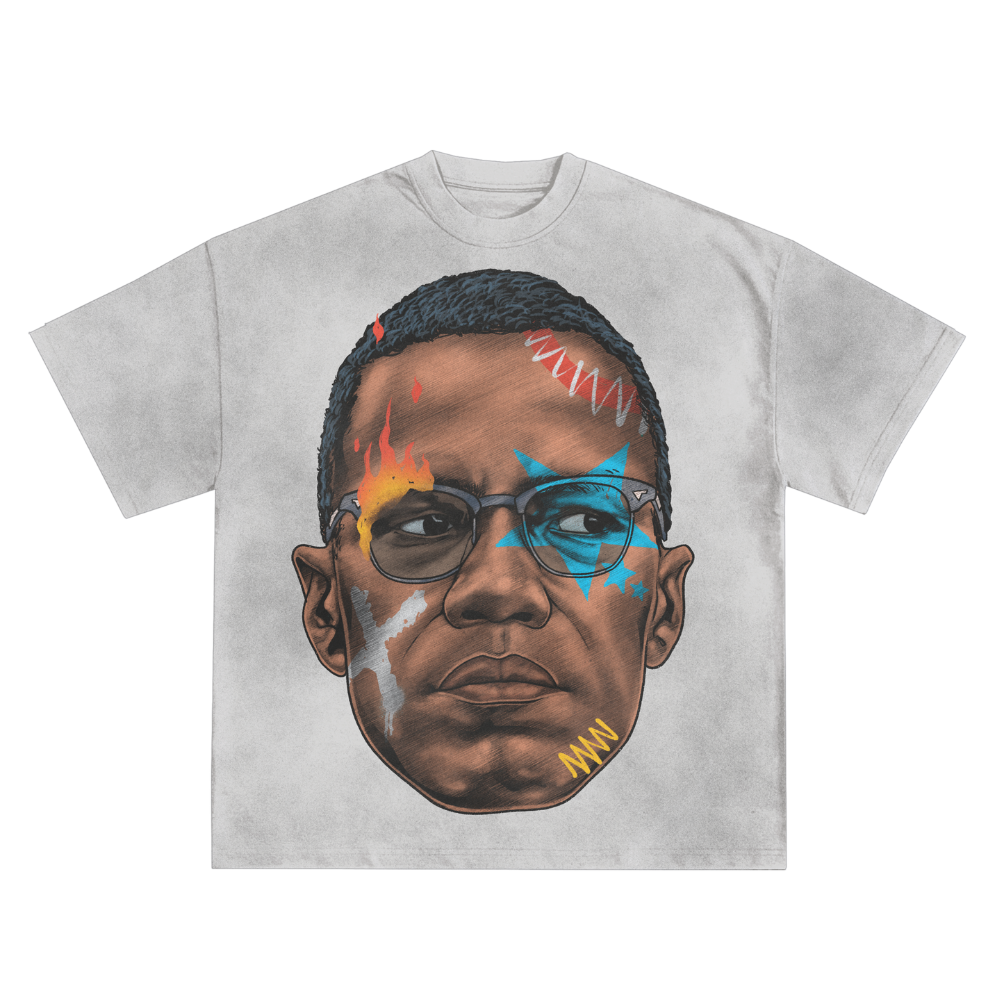 Malcolm X Oversized Shirt in Black or White