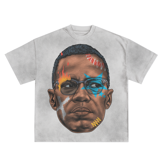 Malcolm X Oversized Shirt in Black or White