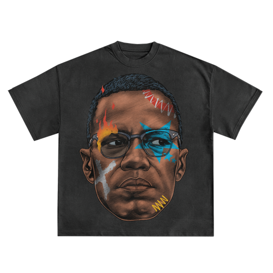 Malcolm X Oversized Shirt in Black or White