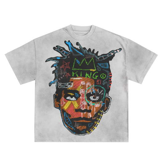 Basquiat Oversized Shirt in Black or White