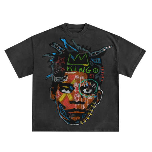Basquiat Oversized Shirt in Black or White