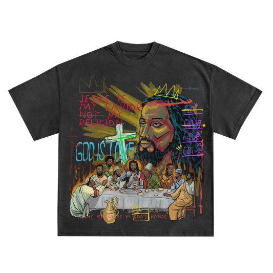 THE LAST SUPPER FOR WHO?!? SHIRT IN BLACK OR WHITE