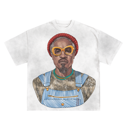 ANDRE 3000 “3 STACKS” SHIRT IN WHITE
