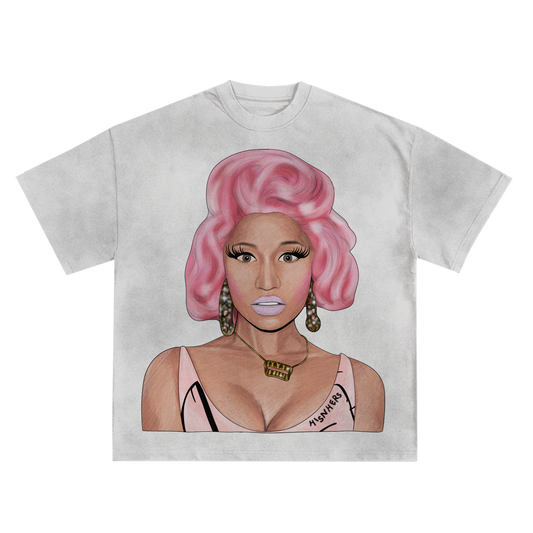 NICKI MINAJ PINK HAIR SHIRT IN BLACK OR WHITE