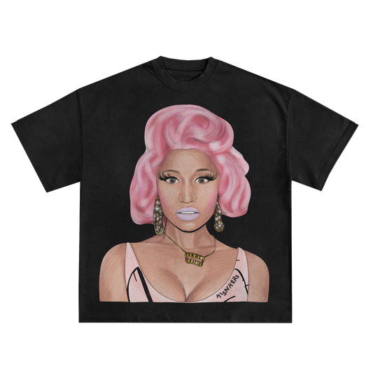 NICKI MINAJ PINK HAIR SHIRT IN BLACK OR WHITE