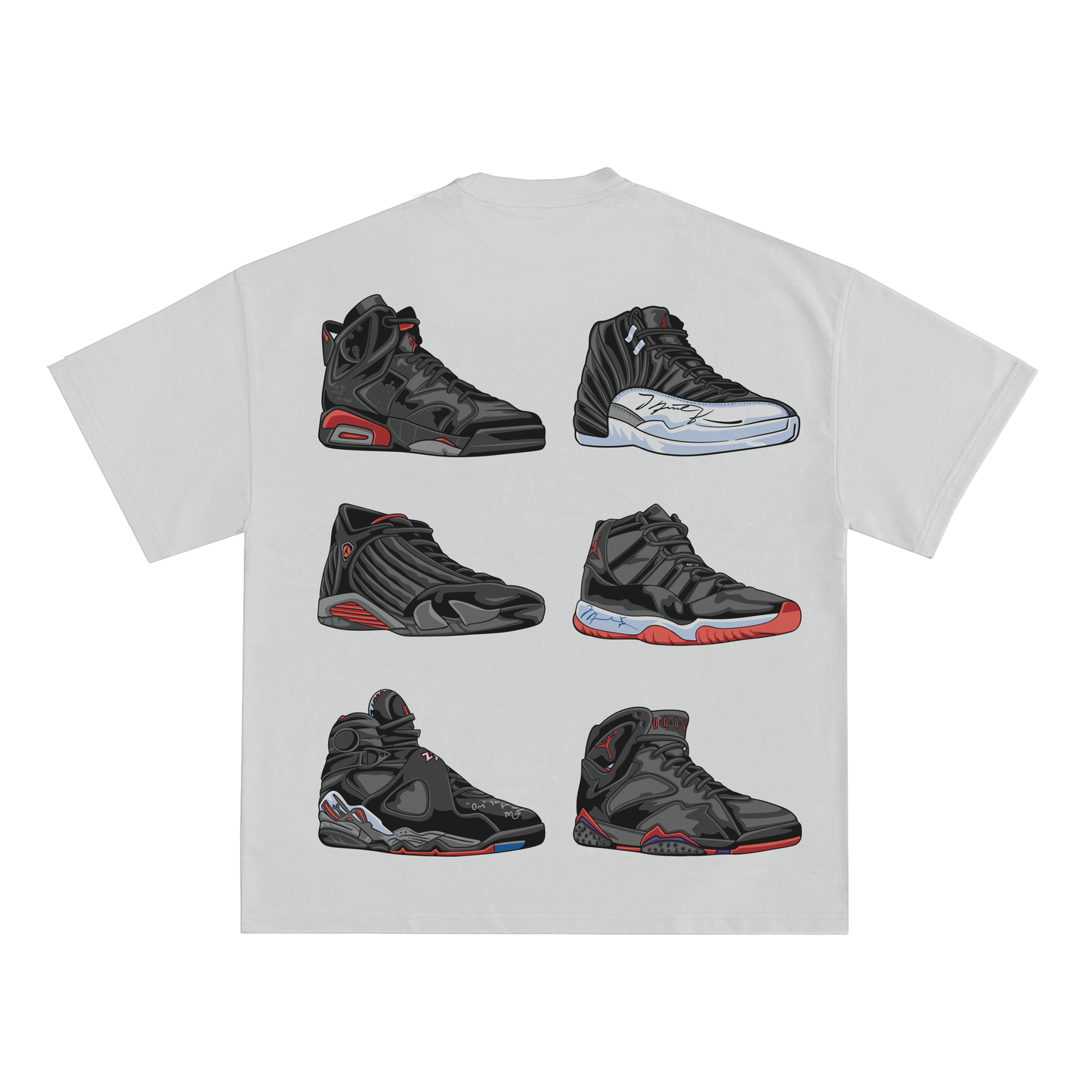 JORDAN '6 RINGS' RELAXED FIT T-SHIRT IN BLACK OR WHITE LIMITED EDITION /23