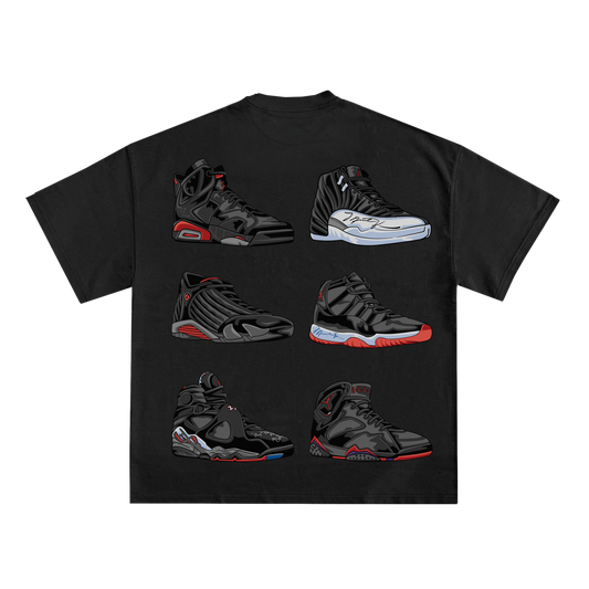 JORDAN '6 RINGS' RELAXED FIT T-SHIRT IN BLACK OR WHITE LIMITED EDITION /23