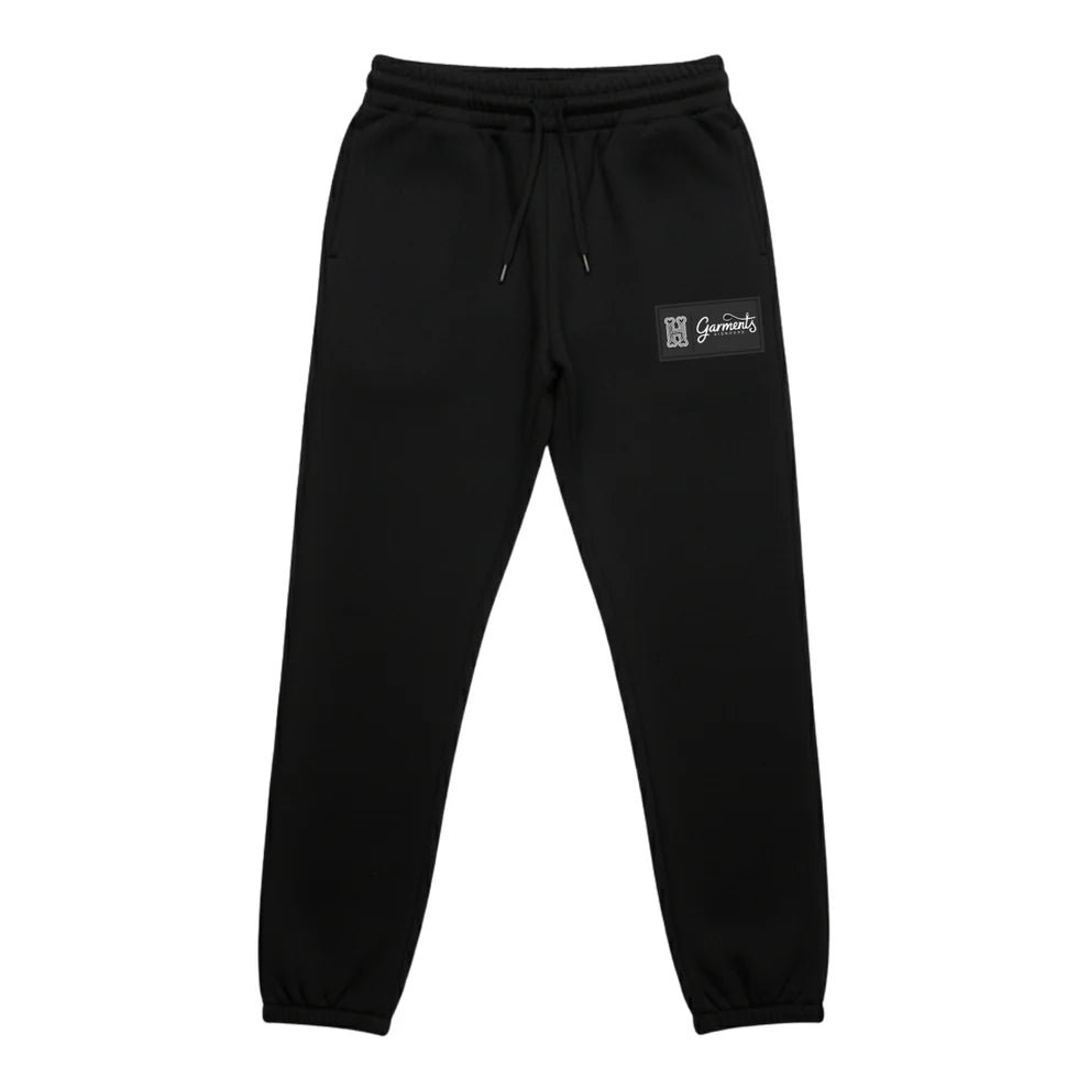 GARMENTS BY HISNHERS REGULAR FIT HOODIE/JOOGER SET IN BLACK